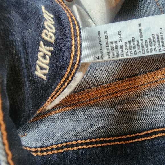 American Eagle Outfitters Dark Blue Boot Cut Jeans - Picture 3 of 4